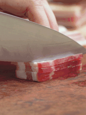 金字淡咸肉切絲。